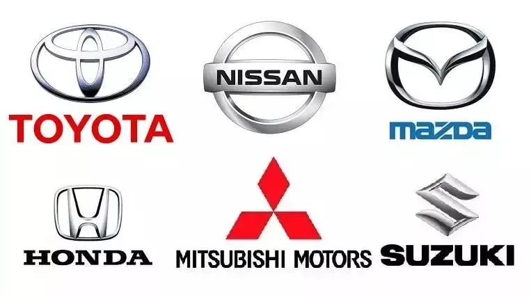 شعارات العلامات المدعومة: Toyota, Nissan, Mazda, Ford, MG, BYD